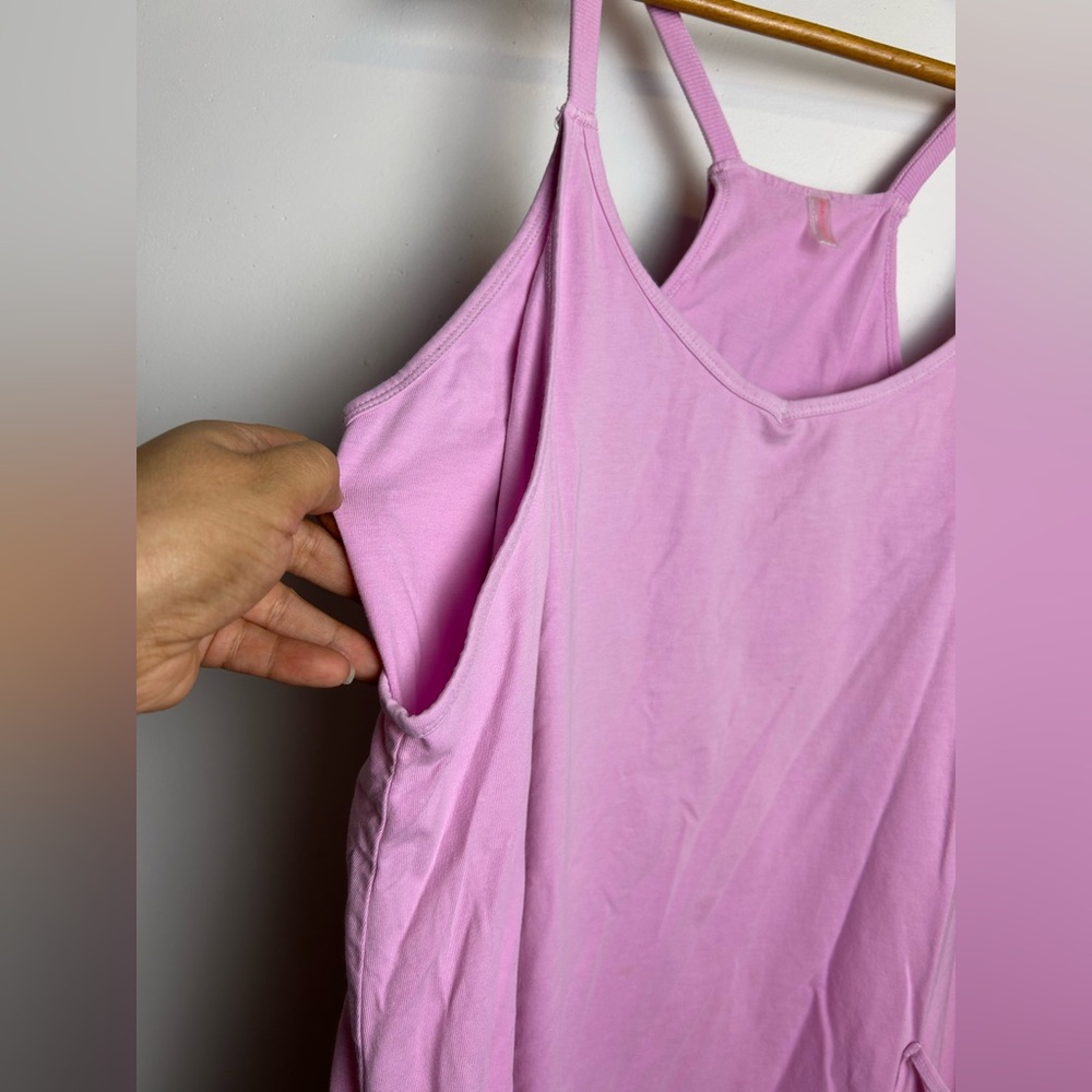 Fp Movement by Free people L Hot Shot Mini dress Romper Pink lightweight stretch - Picture 6 of 15